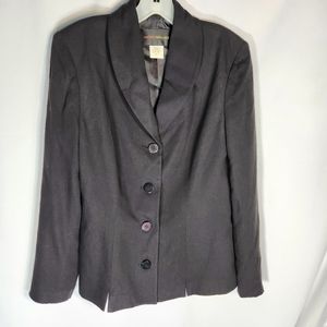 Harris/Wallace Black Wool Blend Blazer Size 8